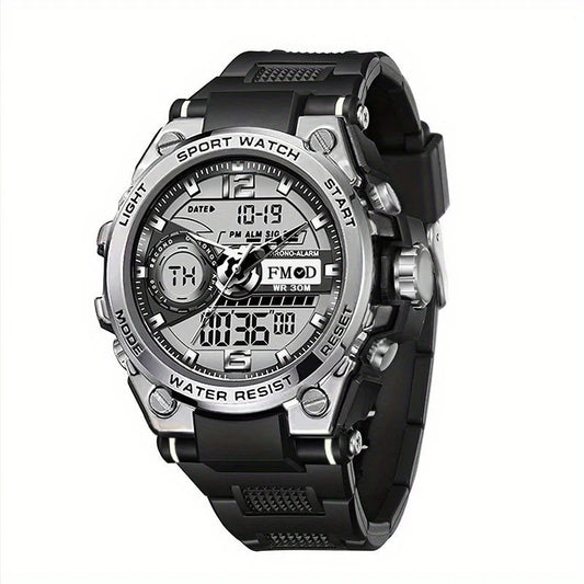 Reloj de pulsera digital militar impermeable para hombre, reloj LED de cuarzo, reloj deportivo