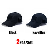 1/2pcs New Men's Camouflage Baseball Cap Breathable Sunscreen Hat Outdoor Sports Hunting Hiking Camping Beach Fishing Sun Hat