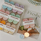 4pcs Handmade Tea Light Scented Candle Aromatherapy Soy Wax Candles Wedding Birthday Candle Party Home Decoration Photo Props