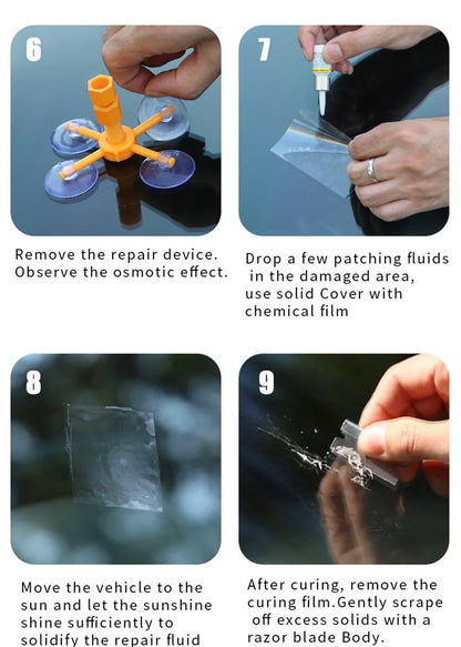 New Upgrade Car Windshield Repair Tool Cracked Glass Repair Fluid DIY Auto Window Cracks Restore Scratch Repair Car Accessories