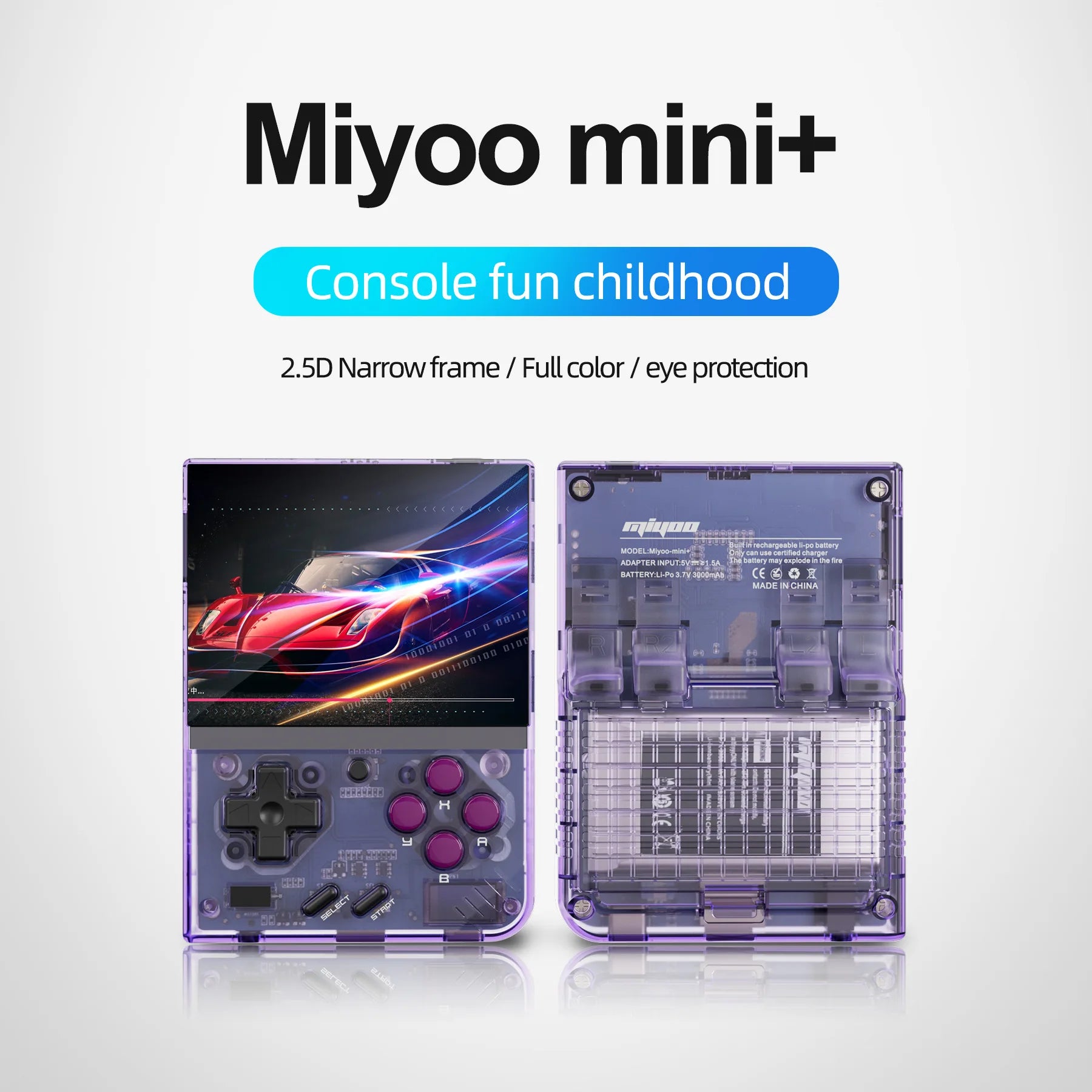 Consola de juegos portátil MIYOO Mini Plus, pantalla IPS clásica de 3,5 pulgadas, sistema Linux, regalo de Navidad, consola de juegos retro