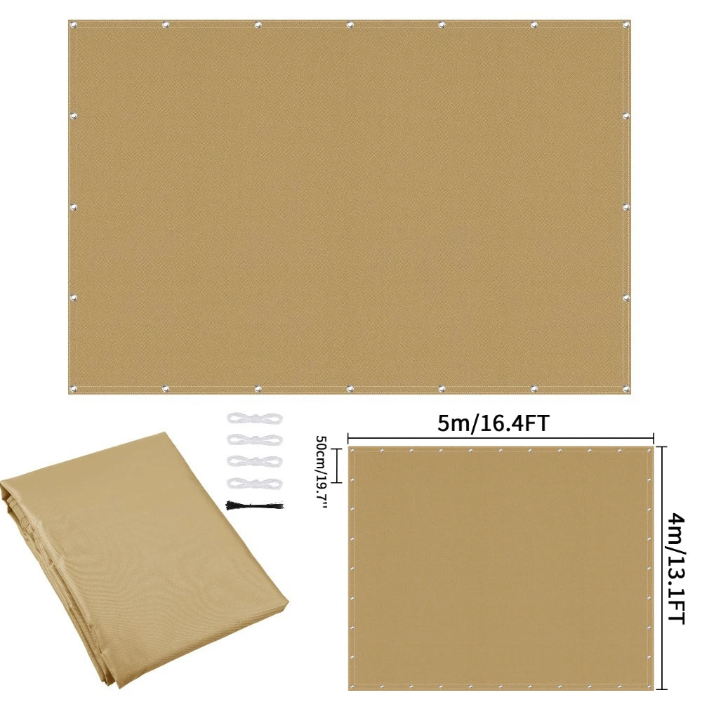 Waterproof Privacy Fence Screen Fence Covering Privacy with Grommets UV Protection Fencing Shade Cover for Outdoor Yard Backyard