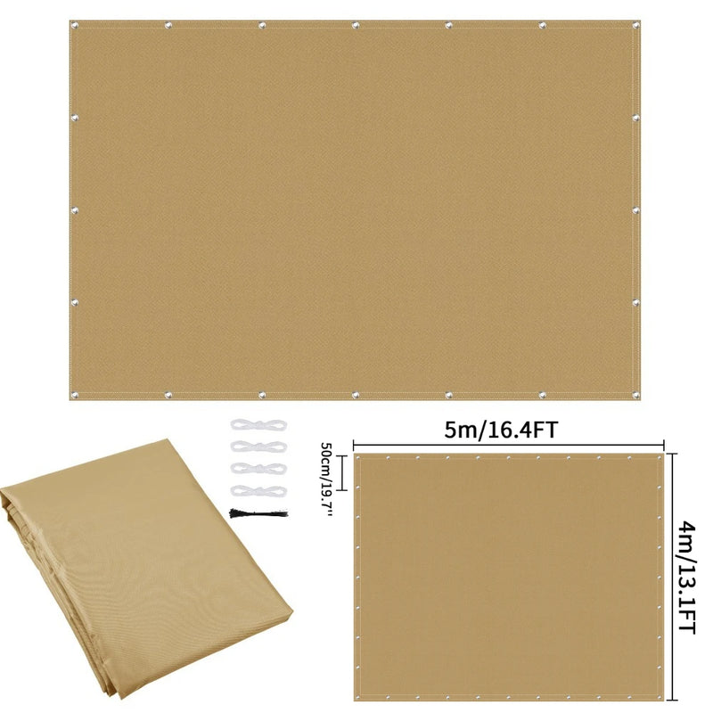 Waterproof Privacy Fence Screen Fence Covering Privacy with Grommets UV Protection Fencing Shade Cover for Outdoor Yard Backyard