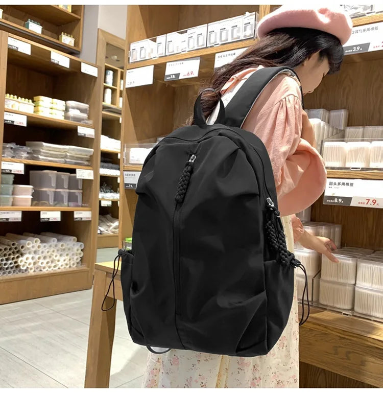 Large Capacity Schoolbag for Boys and Girls, High School and College Students, Simple Casual Sports Backpack, Fashion Travel Backpack