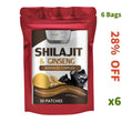 Hot sale 30 Patches Shilajit & Ginseng Supplement - Provides Energy and Endurance, Enhances Brain & Memory, Immune Support