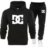 New men's autumn and winter hooded sweatshirts, sportswear, outdoor fashionable jogging couple pullovers and trousers two-piece
