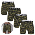 4pcs Pack Mid-Long Boxer Shorts Men Underwear Cotton Male Underpants for Men Sexy Homme Boxershorts Box Panties Slips Set Lot
