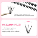 DIY Lashes Extension Kit, Clusters, Bond e Seal, Ferramentas de maquiagem para colagem, cola Acessórios, 200 pcs