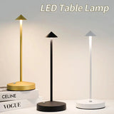 Rechargeable Table Lamp Creative Dining Touch LED Hotel Bar Coffee Pina Pro Table Lamp Decorative Desk Lamp