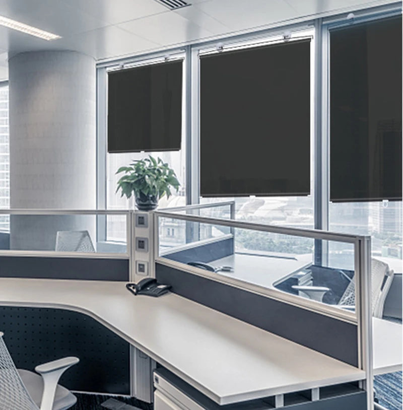 Sunshade Roller blinds Curtains Blackout Curtain Suction Cup Punch-free Retractable Window Kitchen Roller Curtains for Bedroom