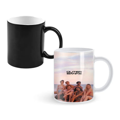 O-Outer Banks Anime Creativity Change Color Chang mug Ceramic mug Hot Coffee Cup Breakfast Cup mug Friend Gift