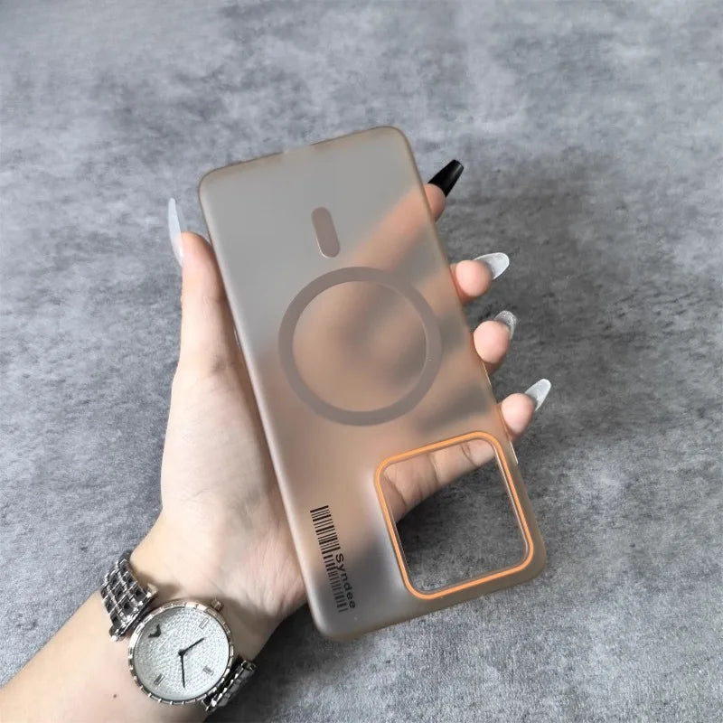 For Motorola Edge 60 NEO Edge60 Pro Stylus Case for Magsafe Matte PC Translucent Case for Moto Edge 50 Fusion Shockproof Cover