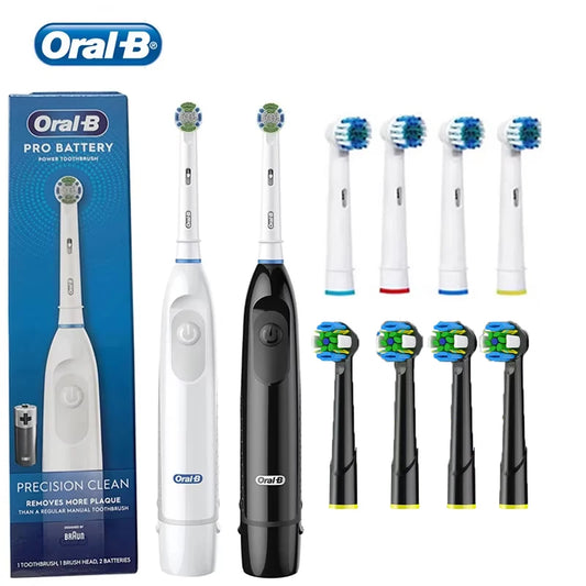 Cepillo de dientes eléctrico Oral B DB5010 con rotación, batería AA, 9600 rpm, acción cruzada, limpieza dental con recambios.