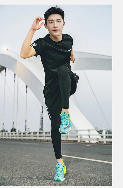 Marathon Air Cushion Men Sports Running Shoes Breathable Lightweight Women's Comfortable Athletic Nonskid Carbon Plate Sneakers