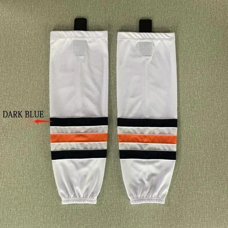 1 Pair Multiple Colors Knit Ice Hockey Socks 100% Polyester Team Training Socks Practice Socks Hockey Equipment Sports Sock