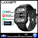 LAXASFIT Smart Sports Watch LED Flashlight Music Player Fitness Tracking Bluetooth Calling Sleep Monitoring 2025 New Smart Watch