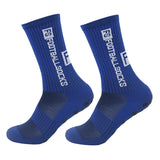 2025 New Anti-Slip Tape Design Football Socks Mid-Calf Non-Slip Soccer Sport Cycling Sports Men's Women Sock Grip Yoga 1 Pair
