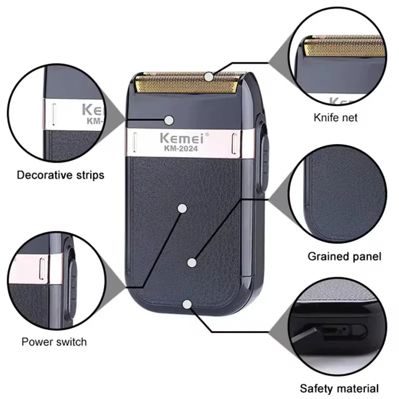 Kemei KM-678 KM-2024 KM-2628 Professional Electric Hair Clippers Beard Clipper Rechargeable Men's Shaver Hair Trimmer Kit