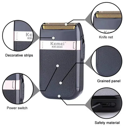Kemei KM-678 KM-2024 KM-2628 Professional Electric Hair Clippers Beard Clipper Rechargeable Men's Shaver Hair Trimmer Kit