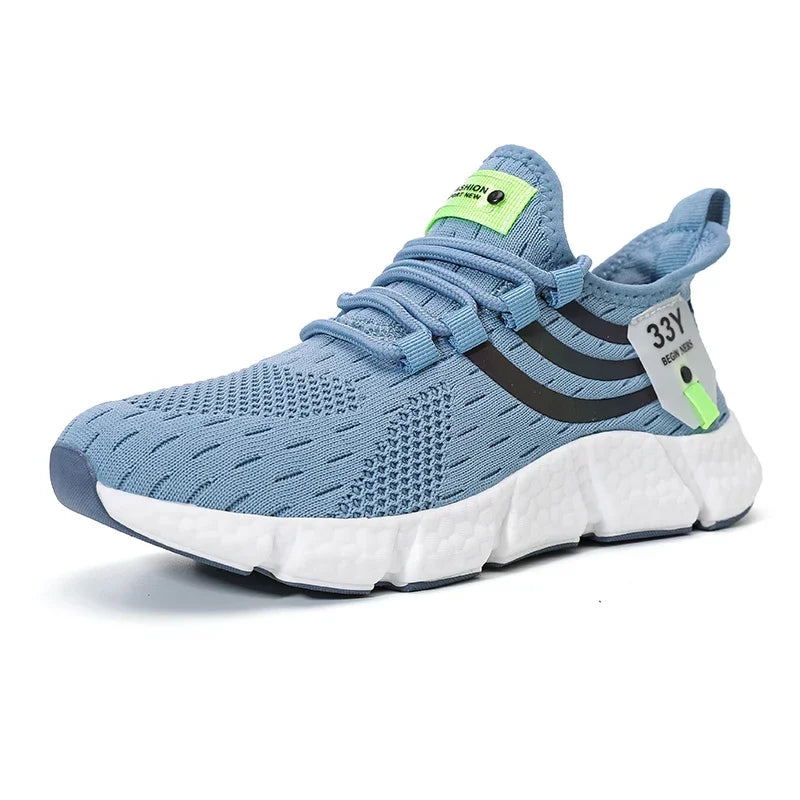 Men's Casual Sneakers Summer Breathable Sport Shoes Lightweight Outdoor Mesh Running Shoes Athletic Jogging Tennis Walking Shoes
