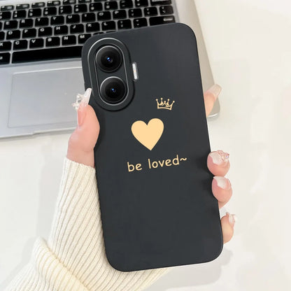 For Xiaomi Poco F7 Phone Cover For Redmi Turbo 4 Pro 5G Case Silicone Cute Cartoon Fashion Luxury Love Shockproof Bumper Funda