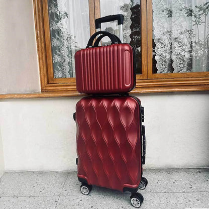 Luggage Set of 2 Pieces, Carry-On Luggage Bag 20inch Portable Small Suitcase Set 14inch Handbag Trolley Case with Universal Wheels Lightweight Travel Gift Code Lock Suitcase