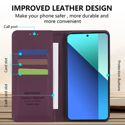 Wallet Skin friendly Magnetic Card Slot Flip Leather Case For Xiaomi 14T 13T 11T Poco X6 C65 C75 Redmi 14C 13C 13 12C 10C 9A 9C