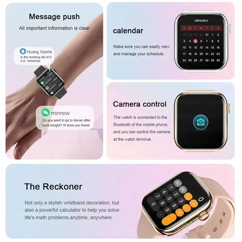 NEW Smart Watch Series 10 HD Screen Custom Dial Wireless Charging Men BT Call NFC Women Sport GPS Smartwatch For IOS Android