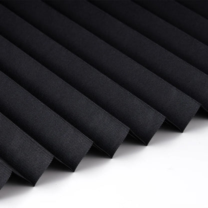 2pcs Self-adhesive Pleated Blackout Blinds Non-woven Folding Curtains For Kitchen Bathroom Balcony Shades Home Windows Decor