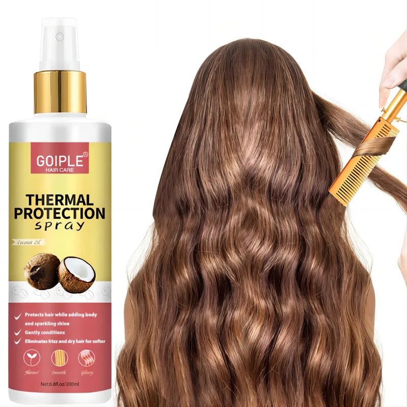 GOIPLE Hair Heat Protectant Spray, Protect from Flat Curling Iron, UV Heat Protector, Damaged Repair, Leave-in Conditioner