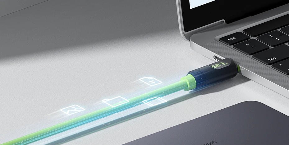 Hagibis USB C Fast Charger Cable With LED Display PD 240W 40Gbps Video Cord Compatible with Thunderbolt 4/3 For iPhone 16 Laptop