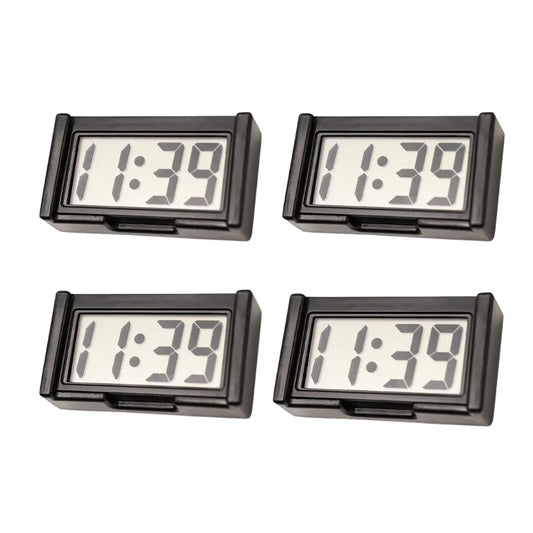  Mini Digital Clock With LCD Self-Adhesiv Electronic Bracket Clock Time Day Display For Car Truck Dashboard Accesorios Para Aut