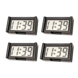 Mini Digital LCD Clock, Self-Adhesive Electronic Bracket Clock, Time and Day Display for Car Truck Dashboard, Auto Accessories