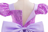 Vestido de Princesa Rapunzel de Verão – Cosplay Enrolados / Halloween / Festa de Aniversário – Fantasia Infantil