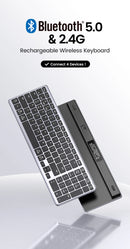 UGREEN Keyboard Wireless Bluetooth 5.0 2.4G Russian/Korean/EN 99 Keycaps For MacBook iPad PC Tablet USB C Rechargeable Keyboard