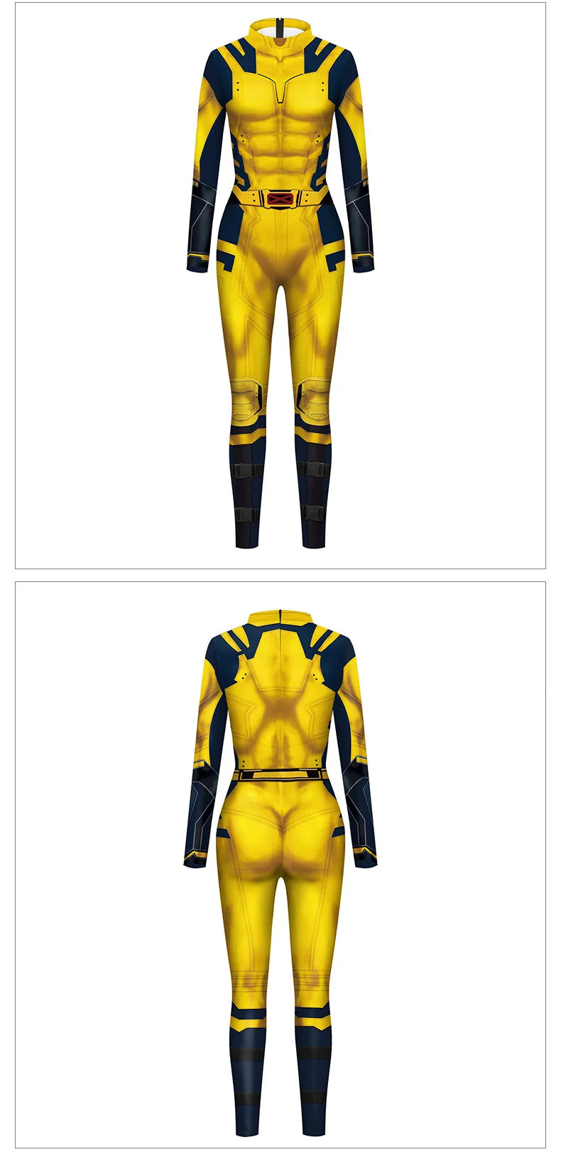 Halloween Adult Show Costume Marvel Costumes Deadpool Wolverine Cosplay Costumes Slim Jumpsuit