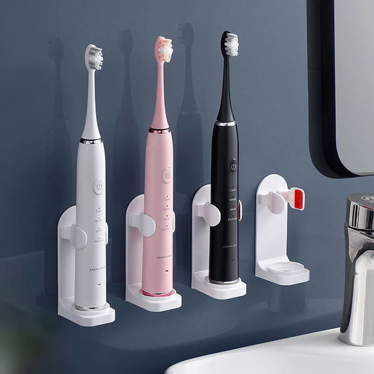 Adjustable Toothbrush Holder Electric Toothbrush Base Silicone Non-slip Wall Mount Brush Body Rack Adapts to 99%
