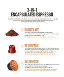 Cafelffe 3 In1 Portable Coffee Machine Hot/Cold Water Manual Espresso Maker For Capsule & Ground Hand Press Brewer hiking Travel