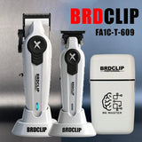 BRDCLIP New White Professional FA1C-T-609 Barber Hair Clipper Set Men's 10000RPM Electric Shaver Hair Trimmer Barbershop Tools