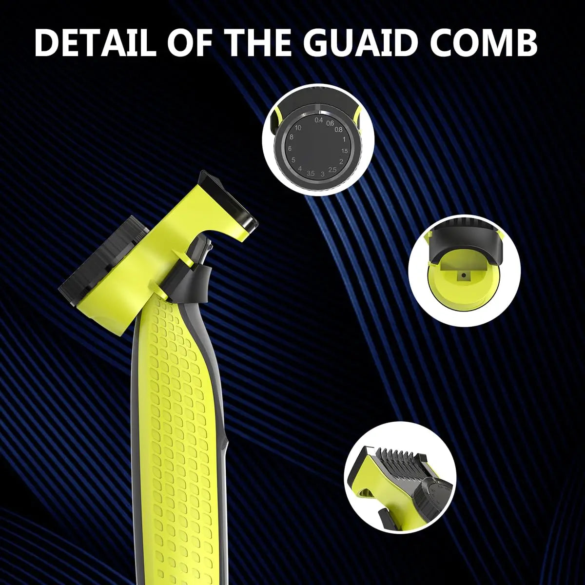 Peine guía de protección ajustable Brangdy para afeitadora eléctrica One Blade QP2520 QP2630 QP2724 QP2834, kit de repuesto de 14 pulgadas de longitud
