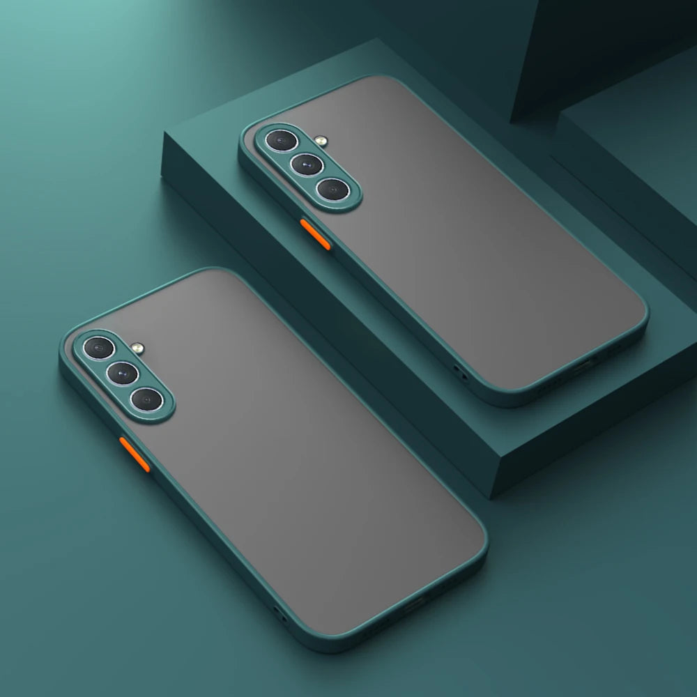 Luxury Matte Samung A15 A05 A05s Case Silicone Edge Hard PC Matte Back Cover For Samsung Galaxy A54 A34 5G Camera Protect Fundas