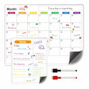 Magnetic Calendar For Fridge Monthly Weekly Planner Calendar Table Dry Erase Whiteboard With Pen Fridge Sticker Message Board