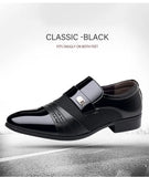 Men's Luxury Lacquer Oxford Wedding Shoes, Pointed Toe Dress Shoes for Men, Classic Business Men's Leather Shoes, Big Size 38-48