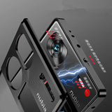 Funda con marco de metal magnético para Nubia Z60 Ultra, carcasa trasera de acrílico y metal, a prueba de golpes, ultrafina, para Nubia Z60 Ultra