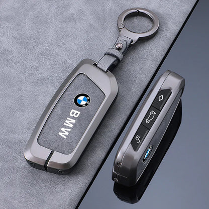 Zinc Alloy Leather Car Remote Key Case Cover for BMW X1 U11 X7 G07 XM G09 i7 7 Series G70 LCI iX I20 U06 G81 M3 2023 Accessaries