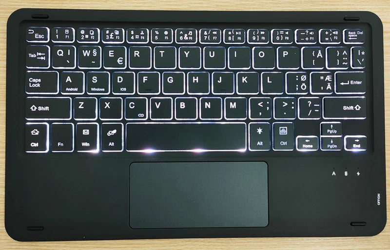 Bluetooth Keyboard Case For Xiaomi Pad 7 7 Pro 11.2 Trackpad Tablet Case Russian Arabic Hebrew Spanish Korean French Keyboard