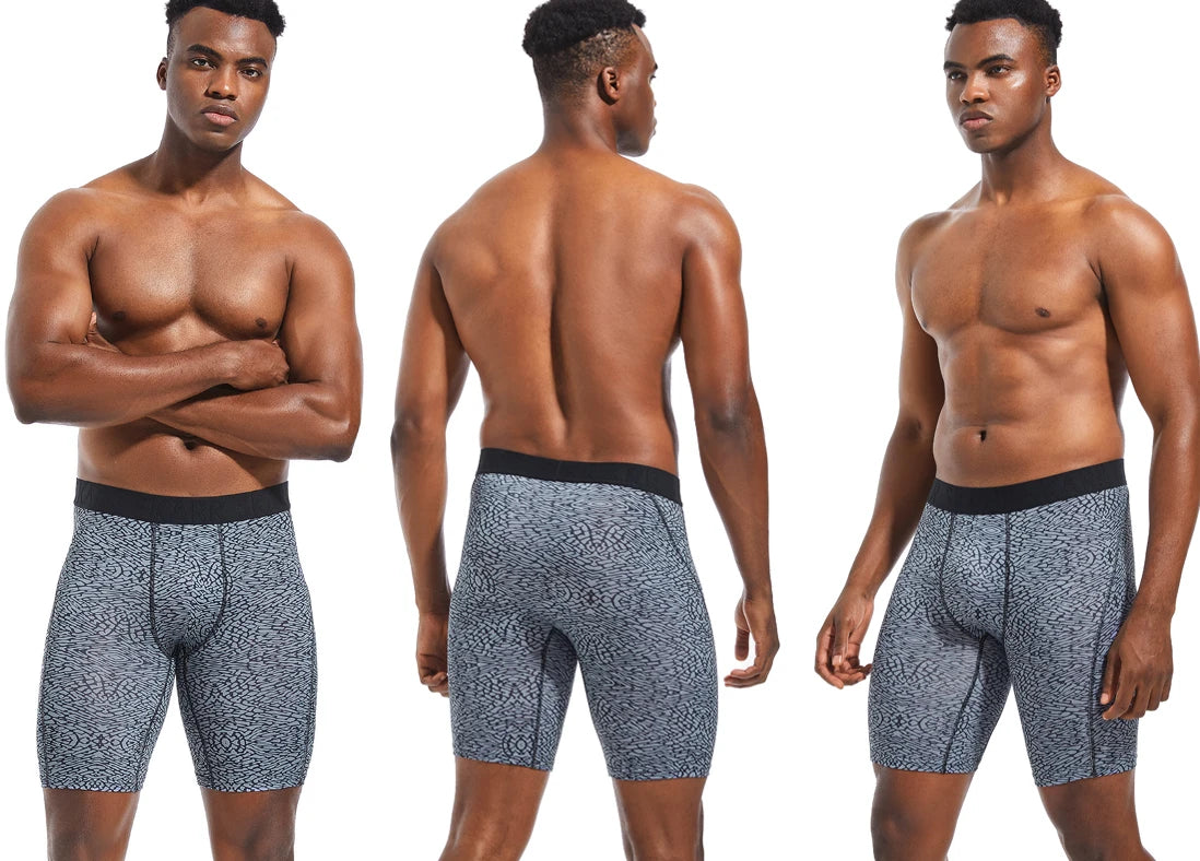 long Men's panties Sports Leggings boxershorts mens polyester underwear man boxers shorts Quick-drying boxer for men underpants