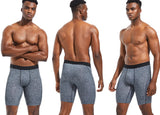 long Men's panties Sports Leggings boxershorts mens polyester underwear man boxers shorts Quick-drying boxer for men underpants