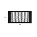 Car Seat Back Organizer Trunk Net Mesh Pocket Elastic String Net Magic Sticker Universal Portable Storage Bag Car Accessories