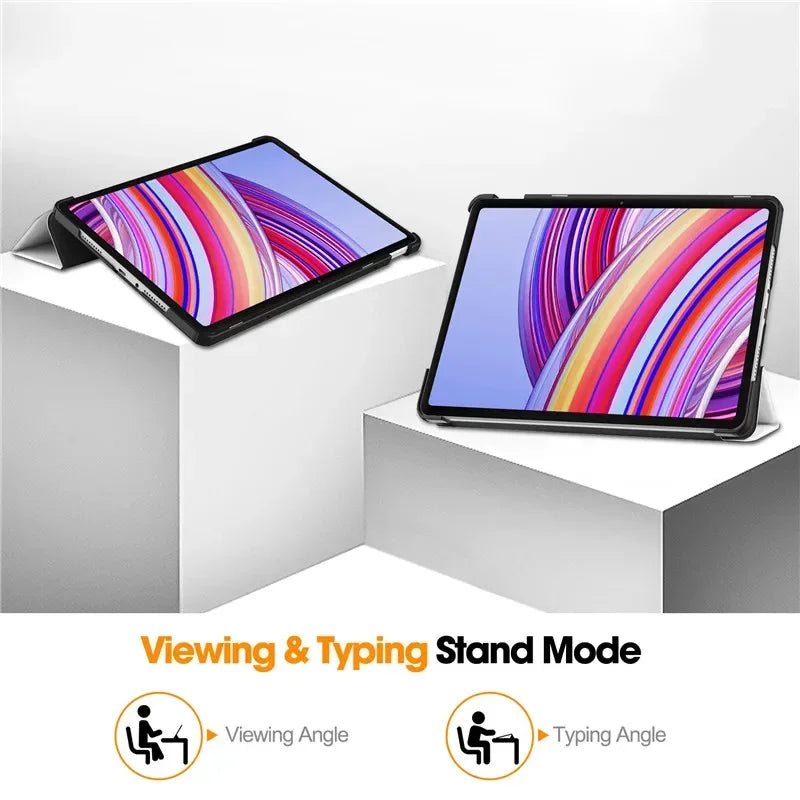 For Xiaomi Redmi Pad Pro 2024 Tri-Folding Flip Stand Case Funda for Red Mi Pad Pro 12.1 Tablet with Auto Sleep Cover